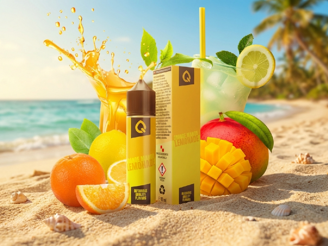 Příchuť Infamous Liqonic SNV - Orange-Mango Lemonade - pomerančovo-mangová limonáda - 10ml