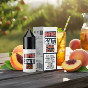 Nikotinová Sůl Infamous Saltz - Peach Ice Tea / Broskvový čaj - 20mg/ml