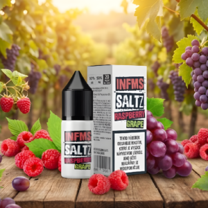 Nikotinová Sůl Infamous Saltz - Raspberry Grape / Malina a Hroznové Víno - 20mg/ml